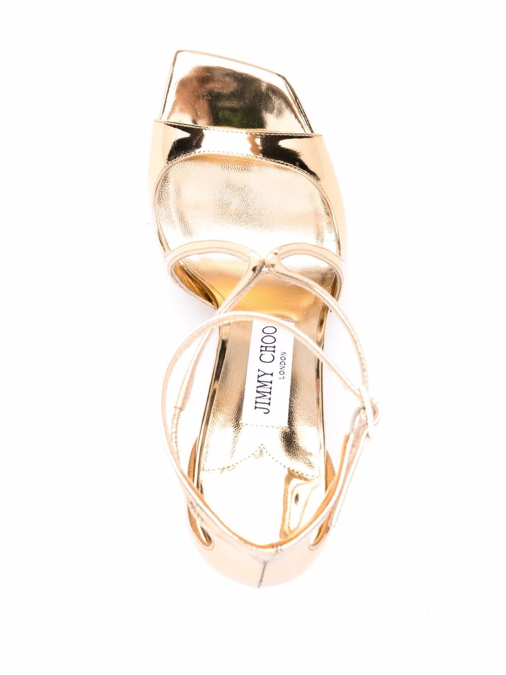 Sandali Azia con effetto metallizzato in oro Jimmy choo - donna 