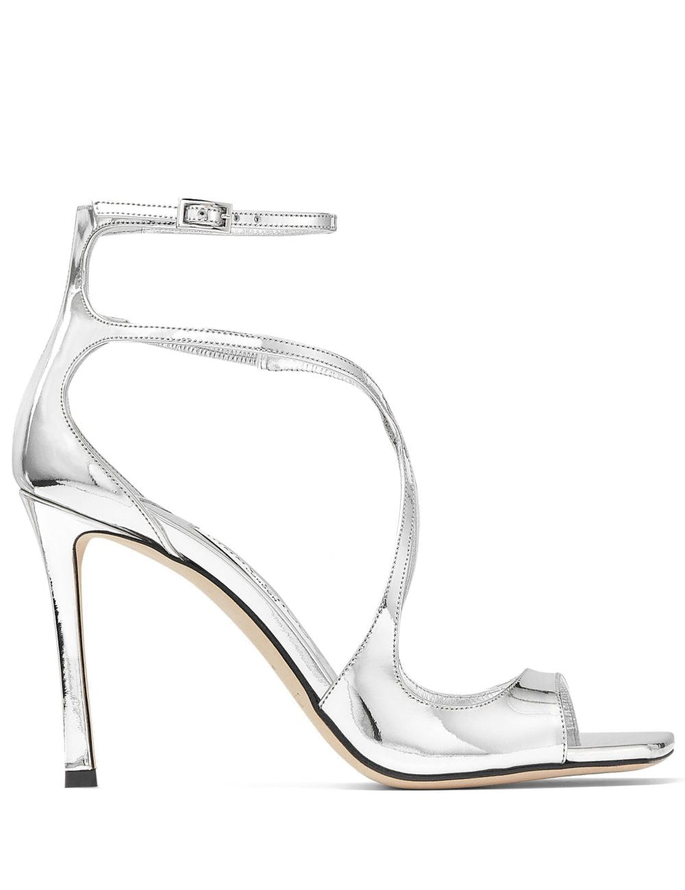 Sandali metallizzati Azia in argento Jimmy choo - donna 