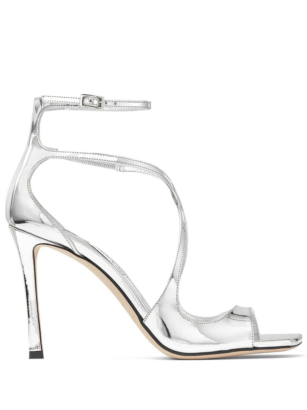 Sandali metallizzati Azia in argento Jimmy choo - donna 