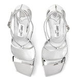 Sandali metallizzati Azia in argento Jimmy choo - donna 