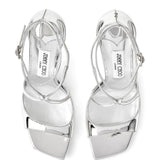 Sandali metallizzati Azia in argento Jimmy choo - donna 