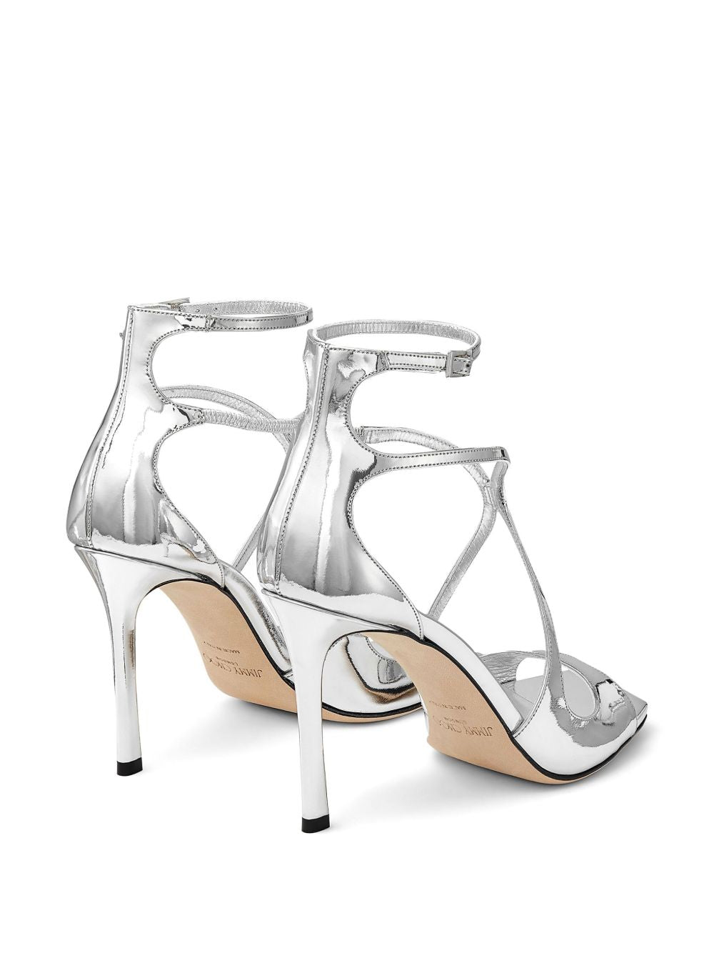Sandali metallizzati Azia in argento Jimmy choo - donna 