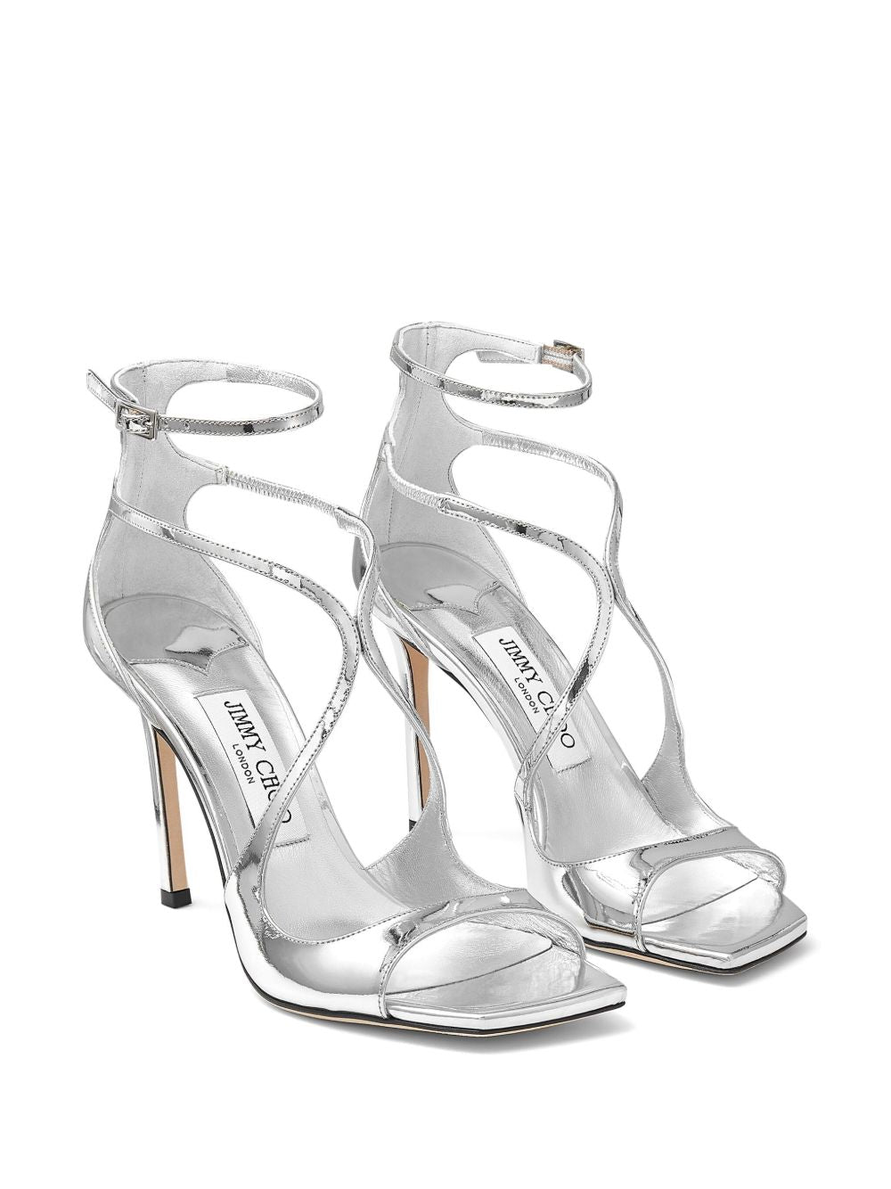 Sandali metallizzati Azia in argento Jimmy choo - donna 