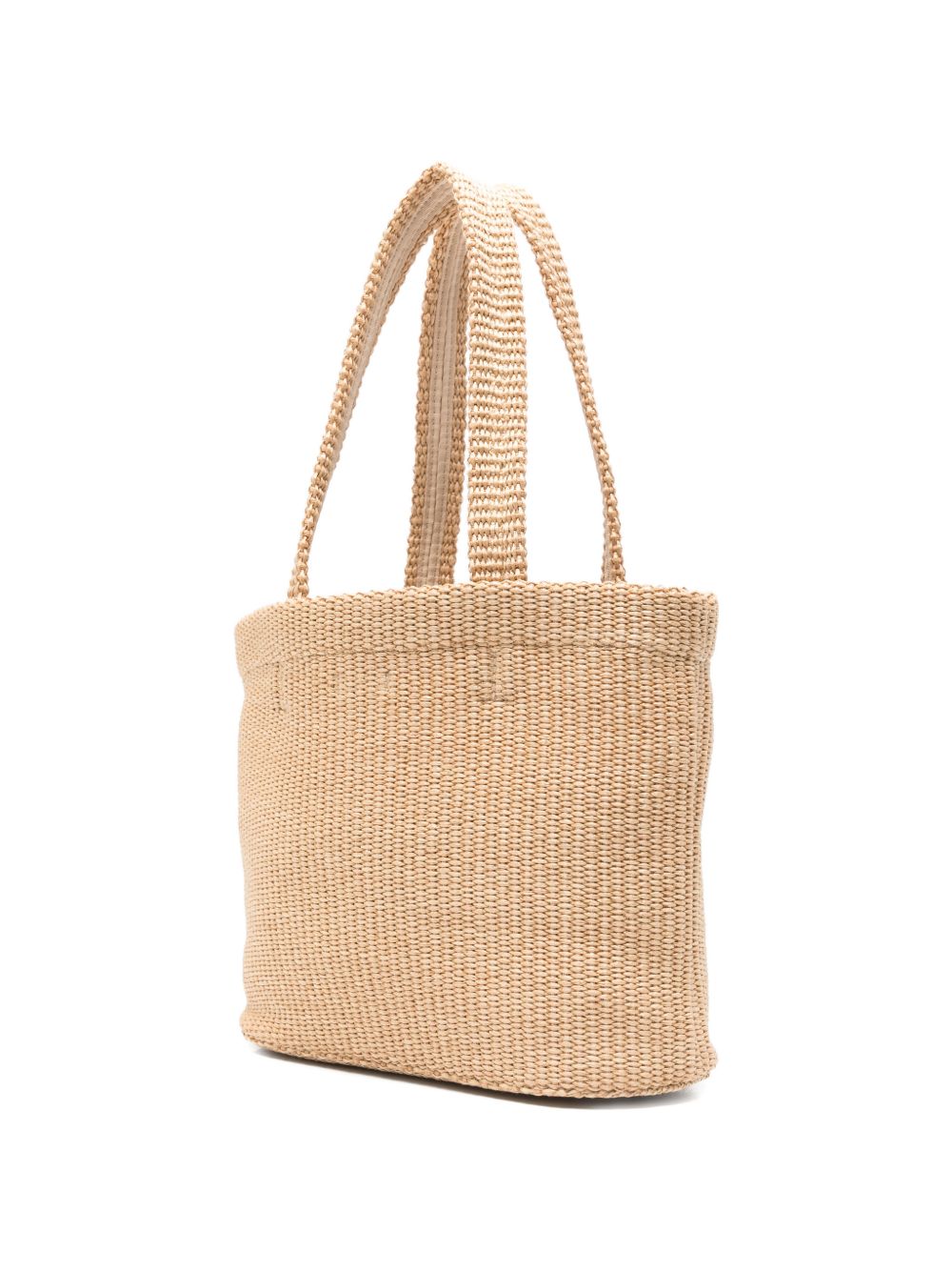Borsa con logo in raffia in beige Jimmy choo - donna 
