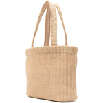 Borsa con logo in raffia in beige Jimmy choo - donna 