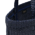 Borsa con logo in raffia in blu Jimmy choo - donna 
