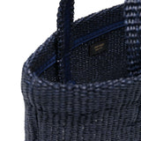 Borsa con logo in raffia in blu Jimmy choo - donna 