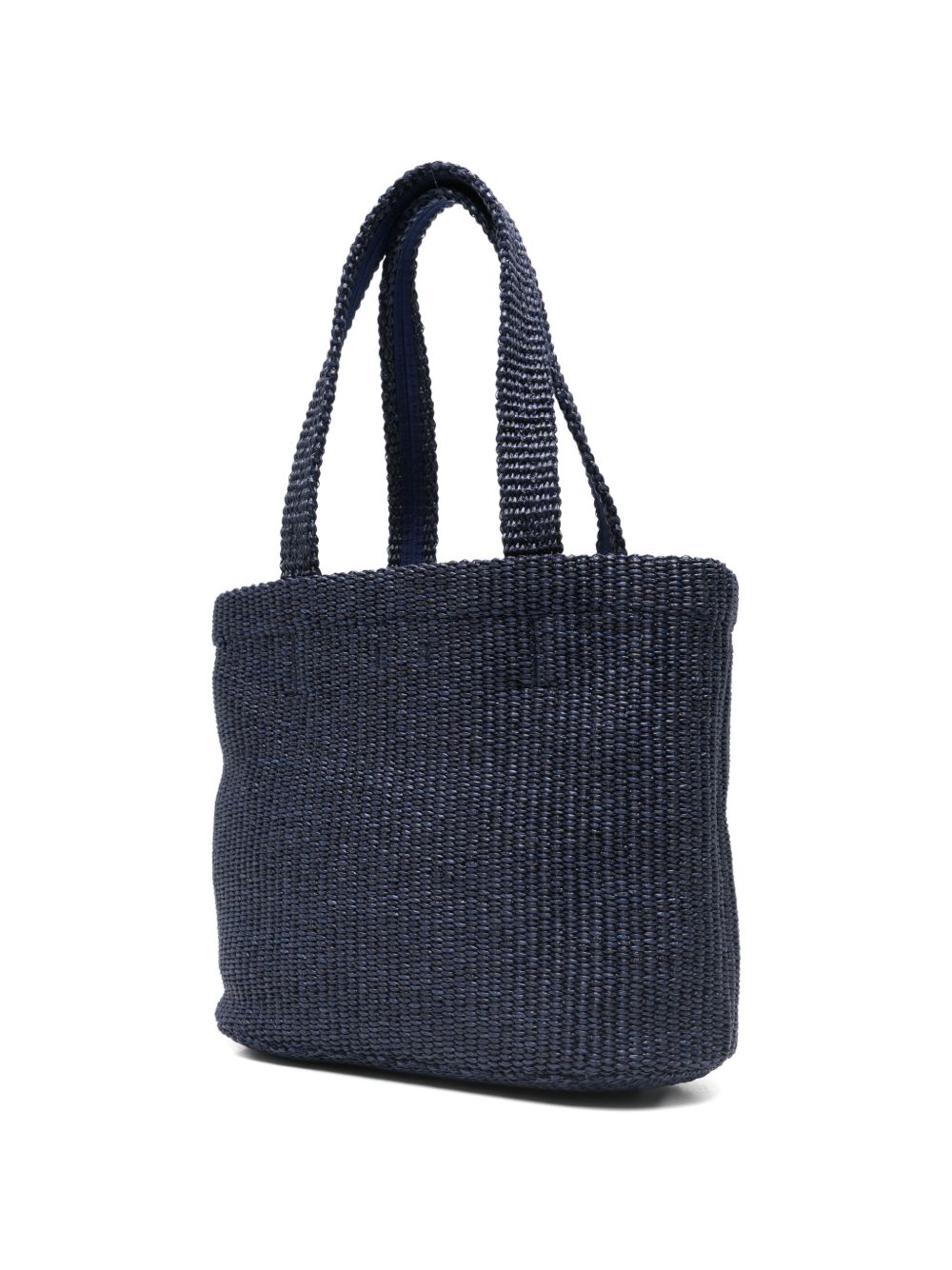 Borsa con logo in raffia in blu Jimmy choo - donna 