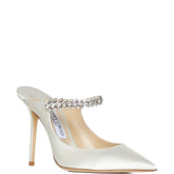 Mules con cristalli bing in bianco Jimmy choo - donna 
