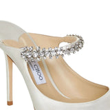 Mules con cristalli bing in bianco Jimmy choo - donna 