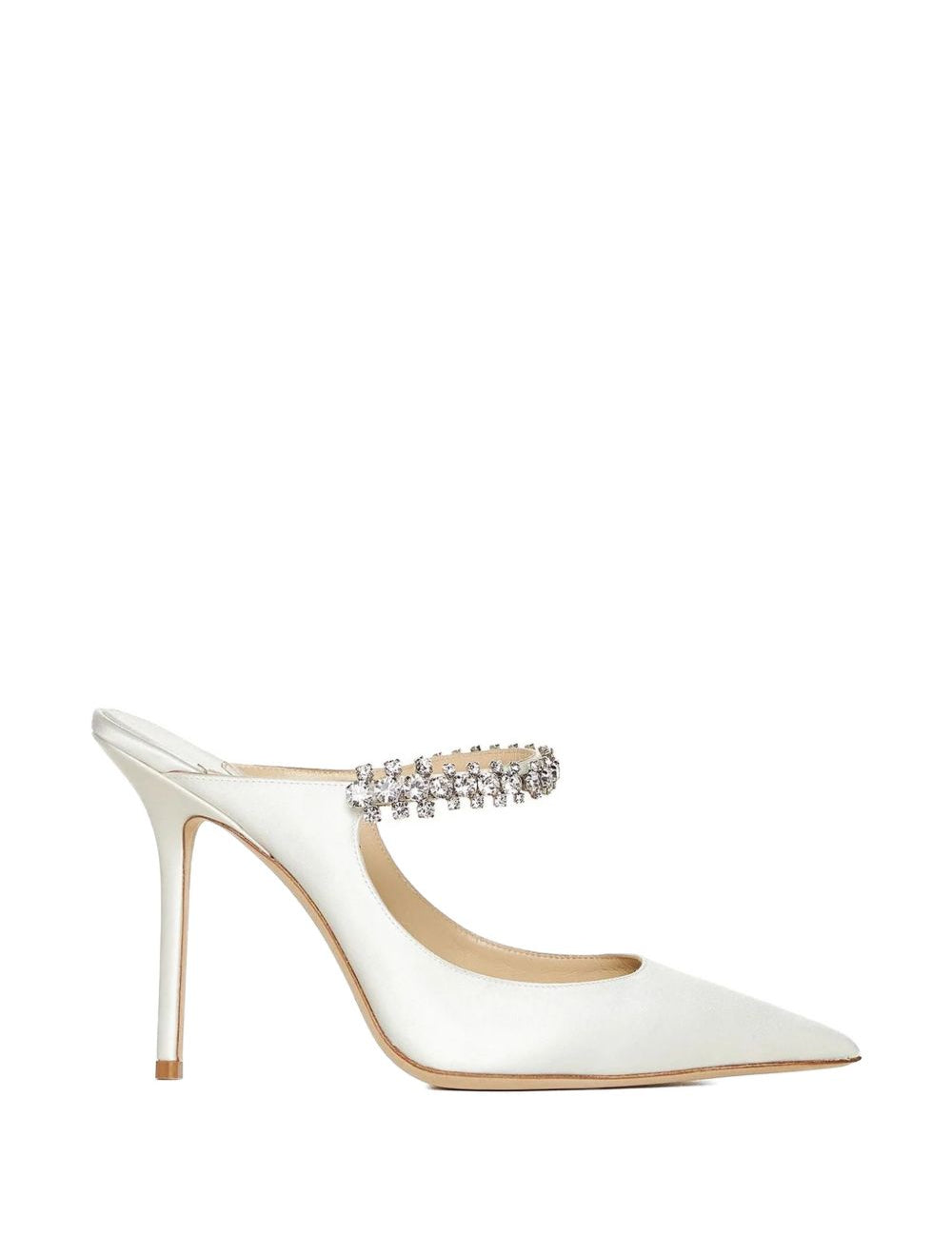 Mules con cristalli bing in bianco Jimmy choo - donna 