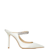 Mules con cristalli bing in bianco Jimmy choo - donna 