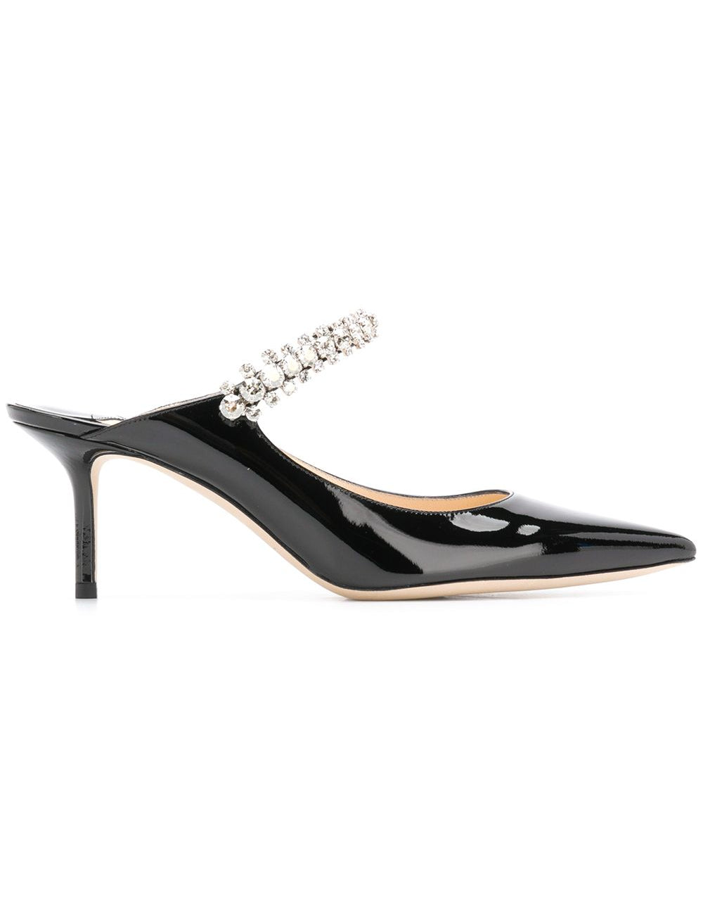 Mules con cristalli bing 65 in nero Jimmy Choo - donna 