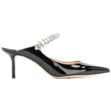 Mules con cristalli bing 65 in nero Jimmy Choo - donna 