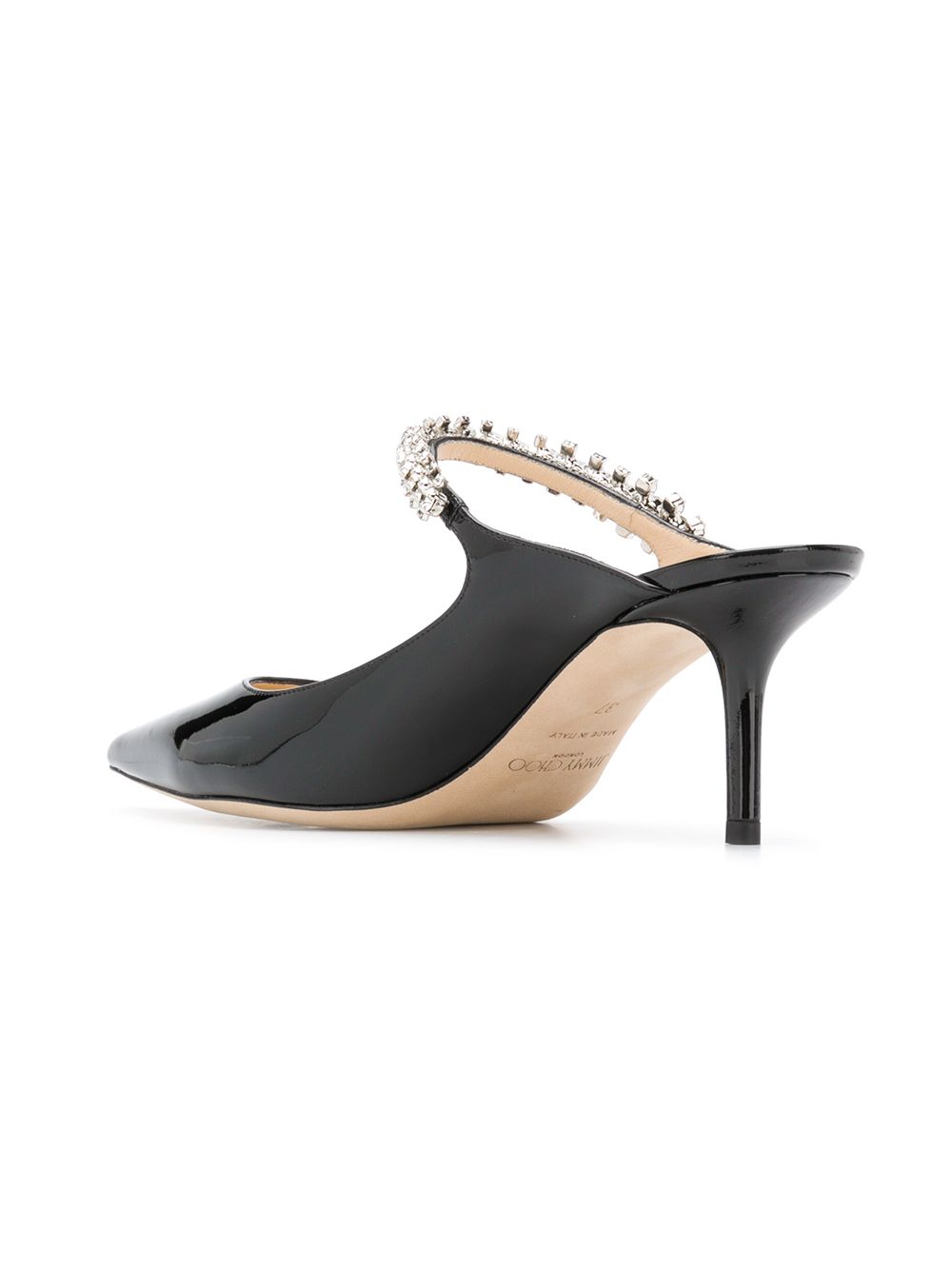 Mules con cristalli bing 65 in nero Jimmy Choo - donna 