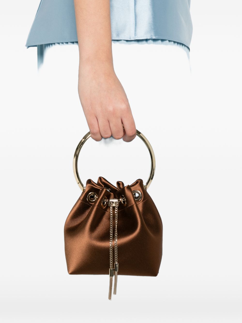 Borsa Bon Bon in marrone e oro Jimmy choo - donna 
