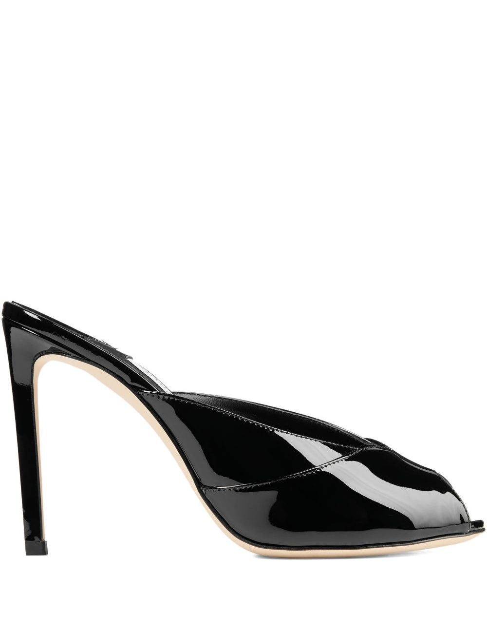 Mules Brigitte con punta aperta in nero Jimmy choo - donna 