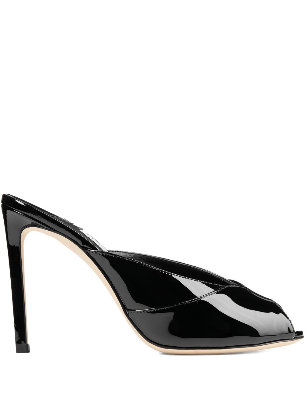 Mules Brigitte con punta aperta in nero Jimmy choo - donna 
