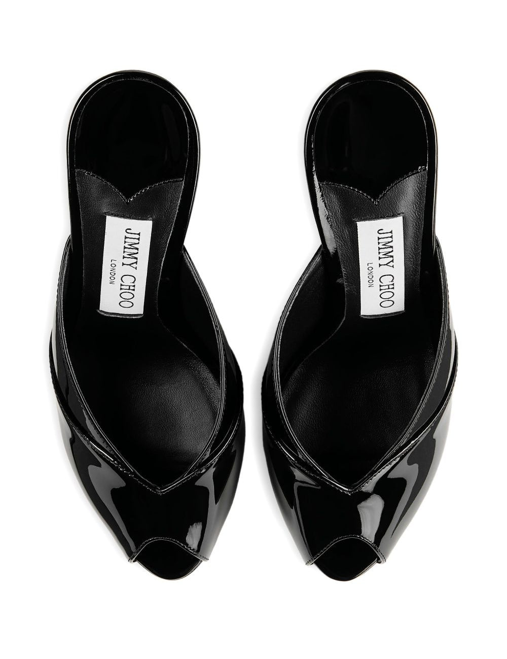 Mules Brigitte con punta aperta in nero Jimmy choo - donna 