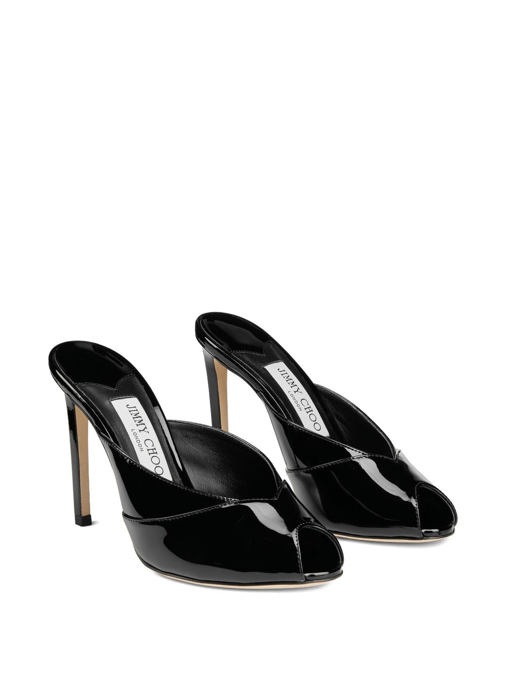 Mules Brigitte con punta aperta in nero Jimmy choo - donna 