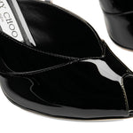 Mules Brigitte con punta aperta in nero Jimmy choo - donna 