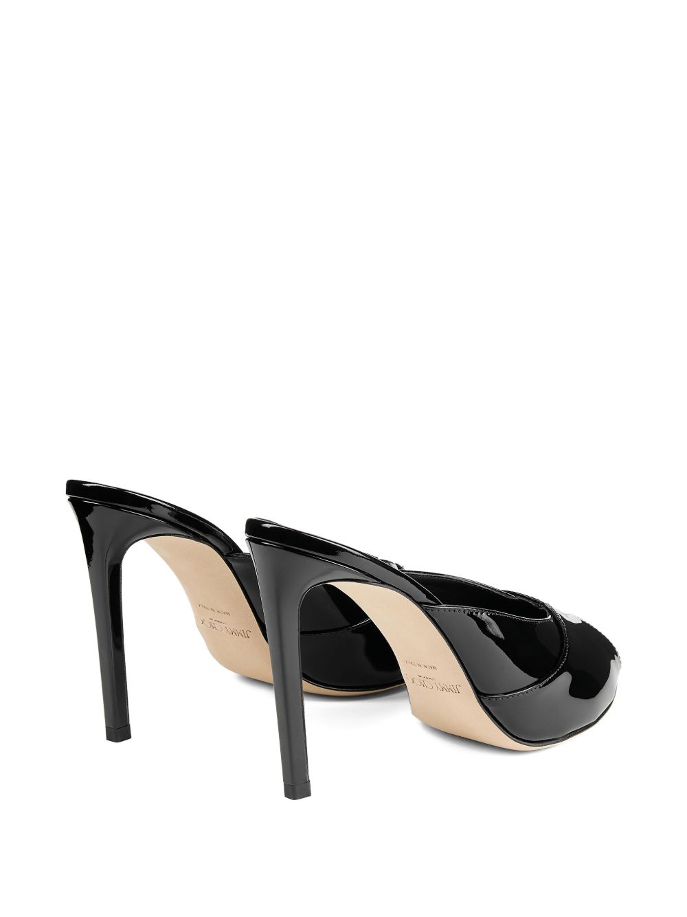 Mules Brigitte con punta aperta in nero Jimmy choo - donna 