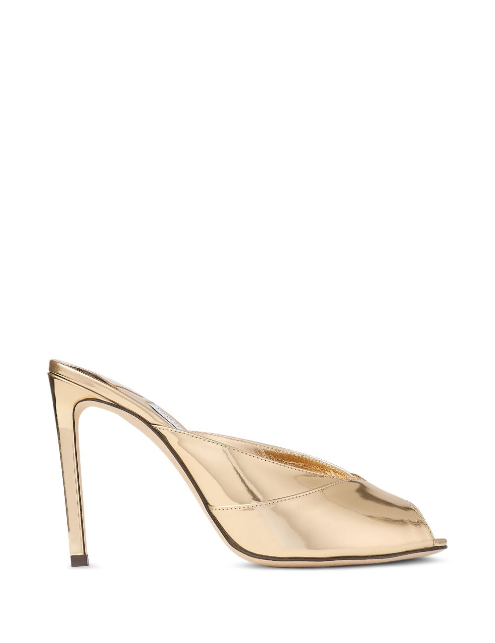 Mules brigitte con finitura metallica in oro Jimmy choo - donna 