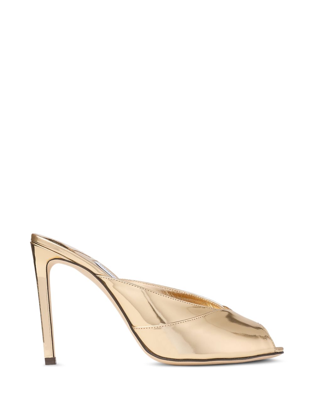 Mules brigitte con finitura metallica in oro Jimmy choo - donna 