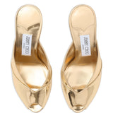 Mules brigitte con finitura metallica in oro Jimmy choo - donna 
