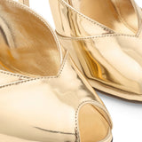 Mules brigitte con finitura metallica in oro Jimmy choo - donna 