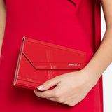 Borsa con logo candy in rosso Jimmy choo - donna 