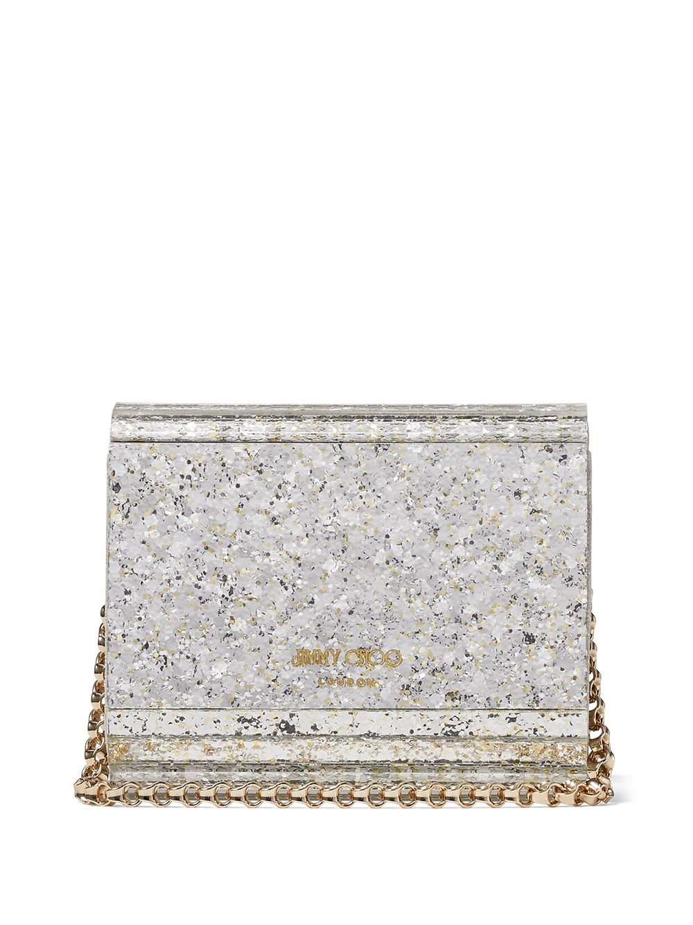 Borsa Candy con paillettes in champagne Jimmy choo - donna 