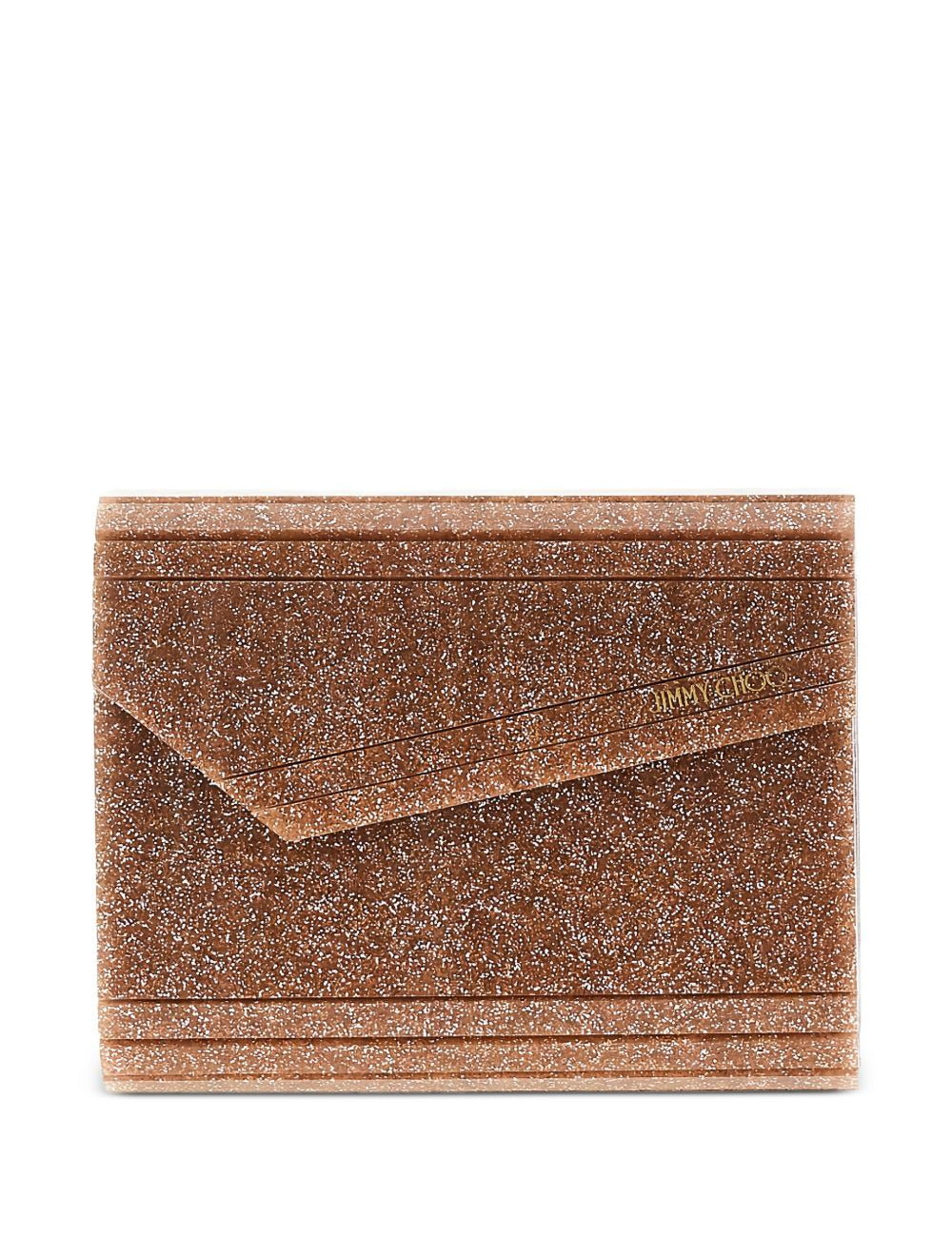 Clutch candy con glitter in rosa Jimmy choo - donna 