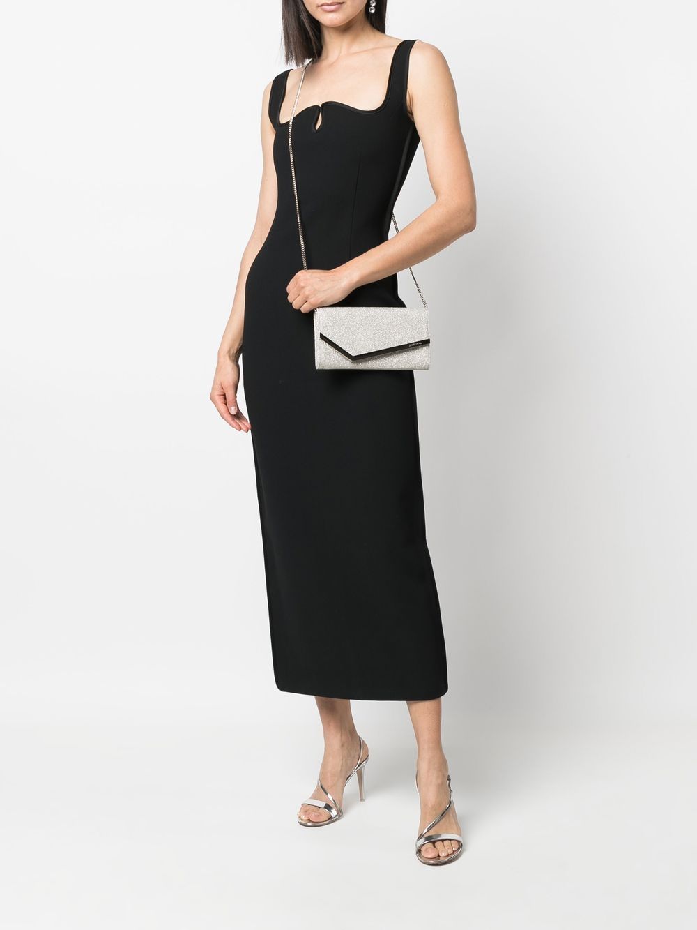 Clutch Emmie in platino Jimmy choo - donna 