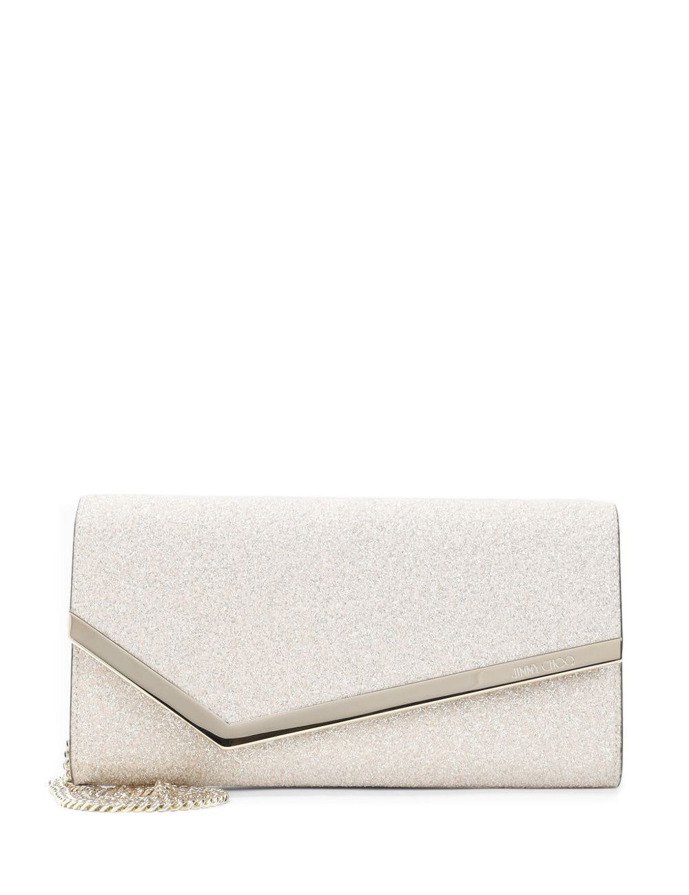 Clutch Emmie con microglitter in oro Jimmy choo - donna 