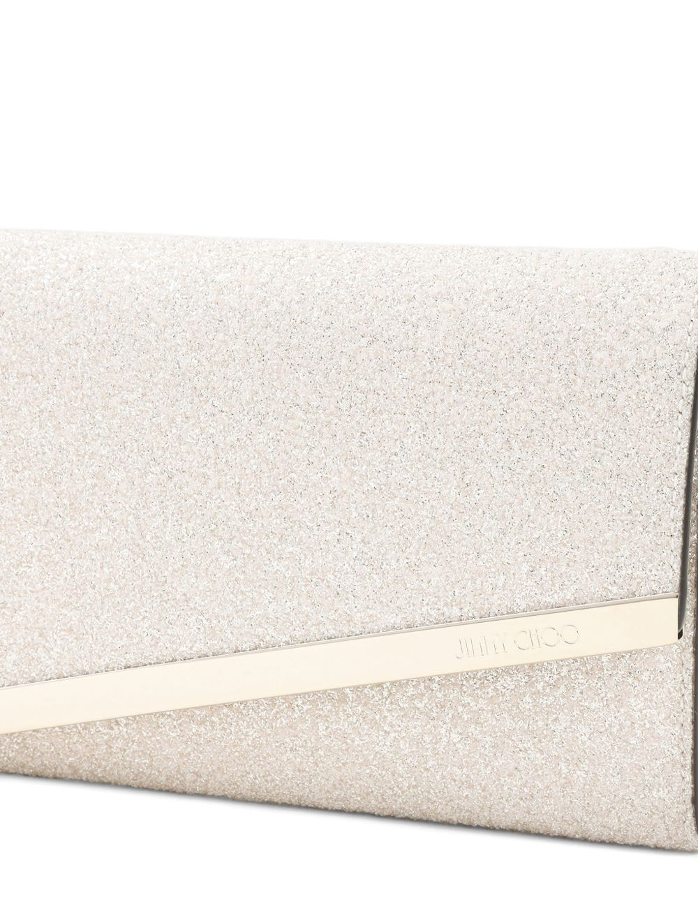 Clutch Emmie con microglitter in oro Jimmy choo - donna 