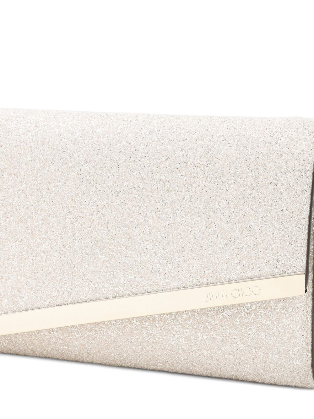 Clutch Emmie con microglitter in oro Jimmy choo - donna 