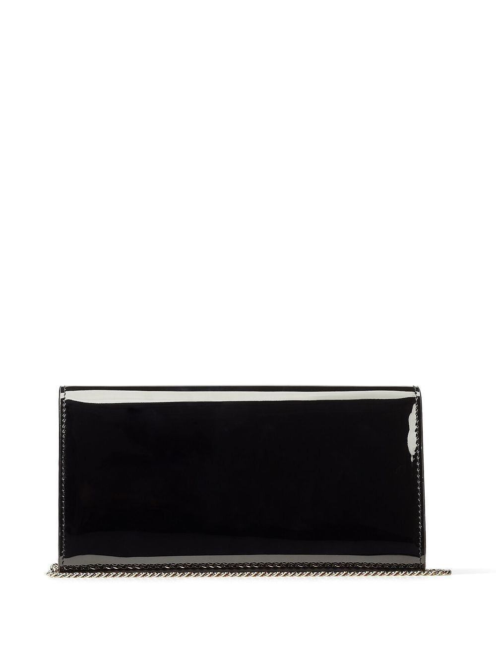 Clutch emmie con finitura lucida in nero Jimmy Choo - donna 