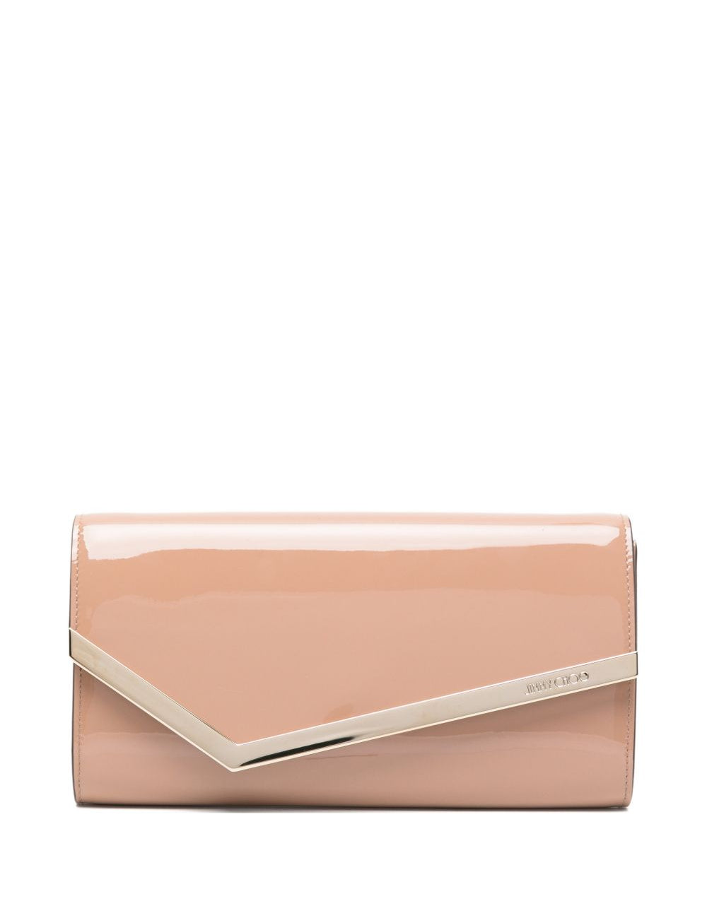 Clutch in pelle lucida emmie in rosa Jimmy choo - donna 