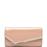 Clutch in pelle lucida emmie in rosa Jimmy choo - donna 