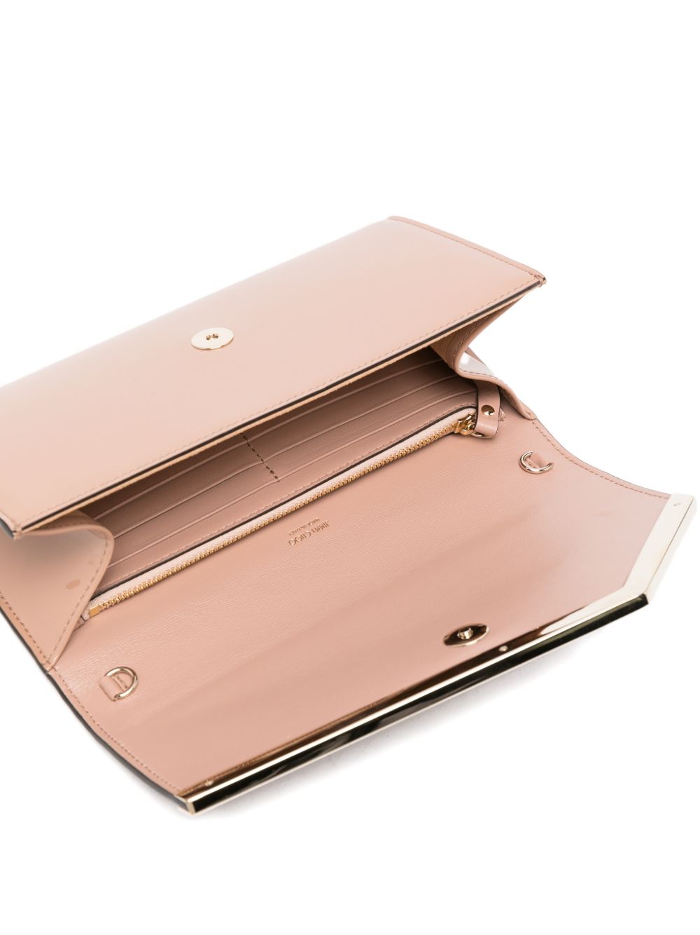 Clutch in pelle lucida emmie in rosa Jimmy choo - donna 