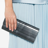 Clutch sweetie con logo in grigio Jimmy choo - donna 
