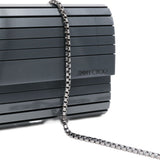Clutch sweetie con logo in grigio Jimmy choo - donna 