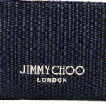 Clutch con logo stampato in rafia in blu Jimmy choo - donna 