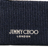 Clutch con logo stampato in rafia in blu Jimmy choo - donna 