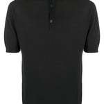 Polo in nero John smedley - uomo 