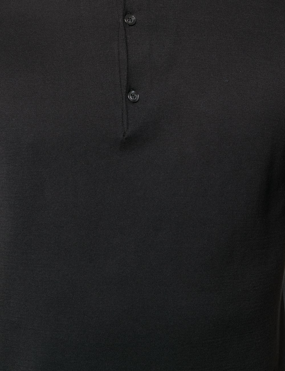 Polo in nero John smedley - uomo 
