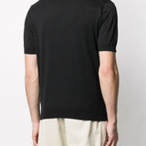 Polo in nero John smedley - uomo 