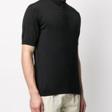 Polo in nero John smedley - uomo 