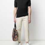 Polo in nero John smedley - uomo 